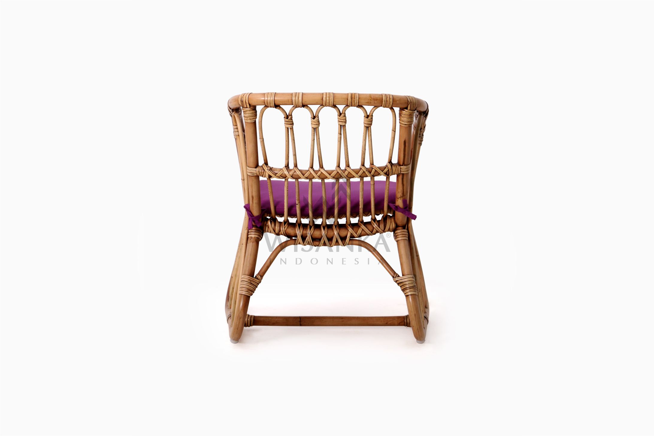 Fly Kid S Natural Rattan Chair With Cushion Cirebon Rattan