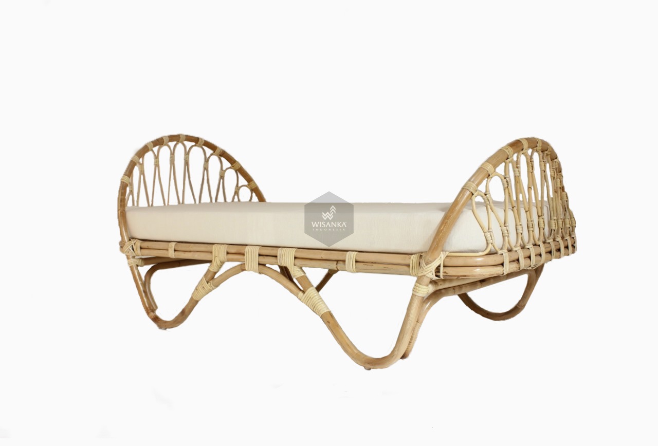rattan baby bed