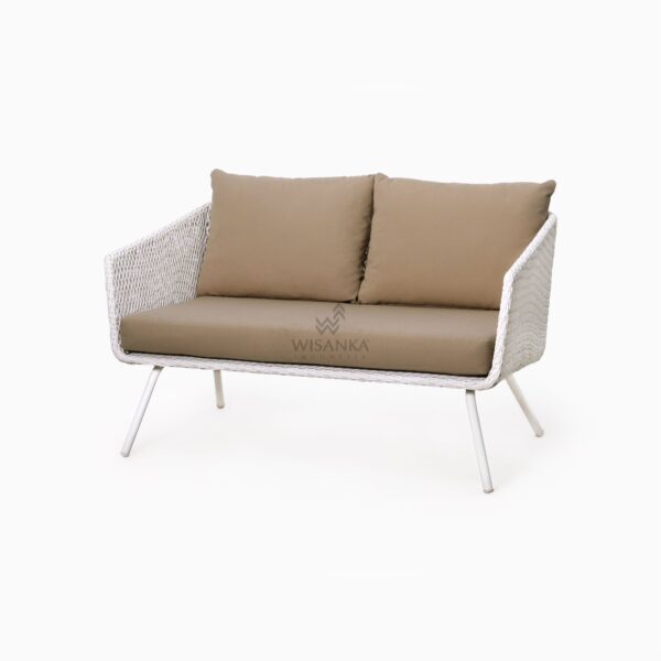 Clarendon Rattan Living Set – 2-Sitzer-Sofa