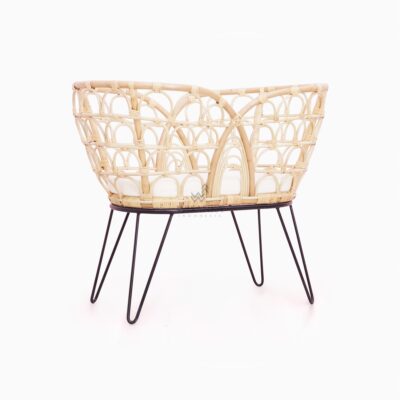 Ariana Baby Bassinet - Wicker Kids Rattan Furniture