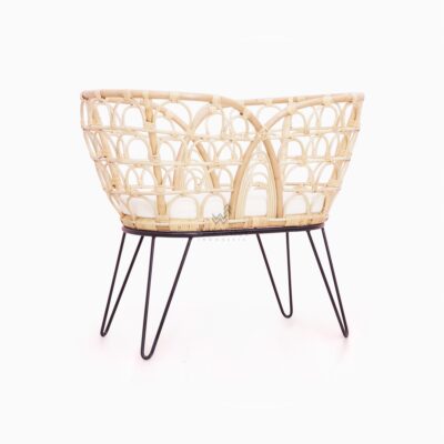 Ariana Baby Bassinet - Wicker Kids Rattan Furniture