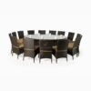 Balkan Dining Set - 16 Seater Dining Chairs
