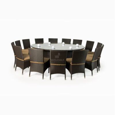 Balkan Dining Set - 16 Seater Dining Chairs