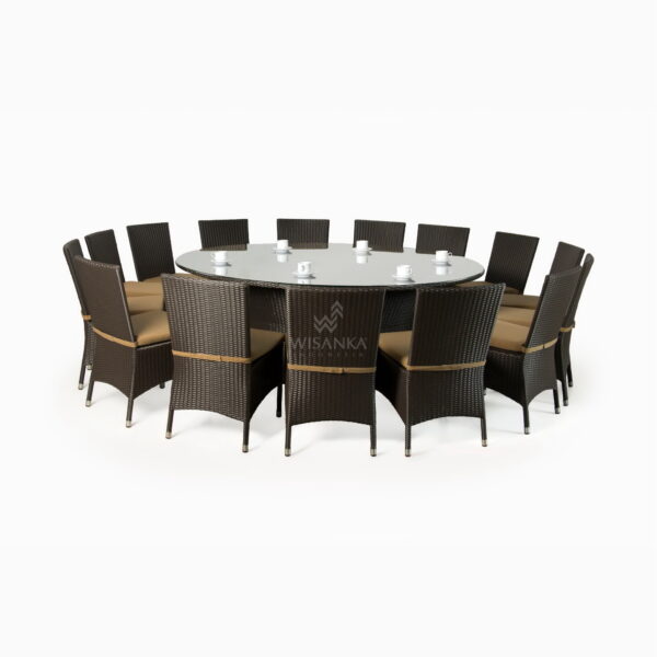 Conjunto de jantar dos Balcãs - cadeiras de jantar de 16 lugares