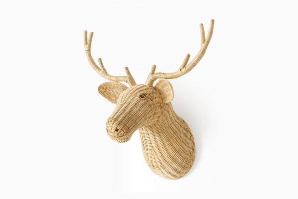 Bambi The Deer - Декорација на ѕидот со плетена глава за расадник