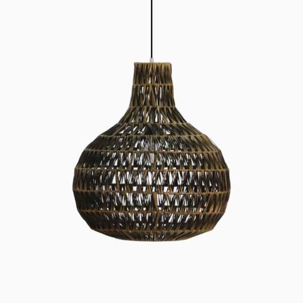 Suspension en rotin Banda Delta - Globe Pendants Lights