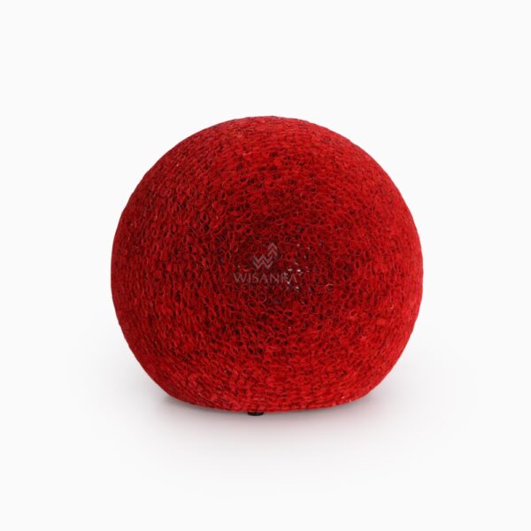 Lampada da tavolo Curly Ball rossa - Lampada da scrivania - spenta