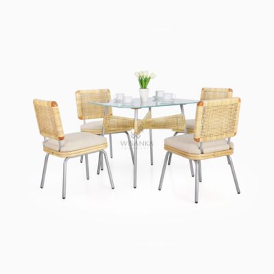 Kaira Rattan Dining Set
