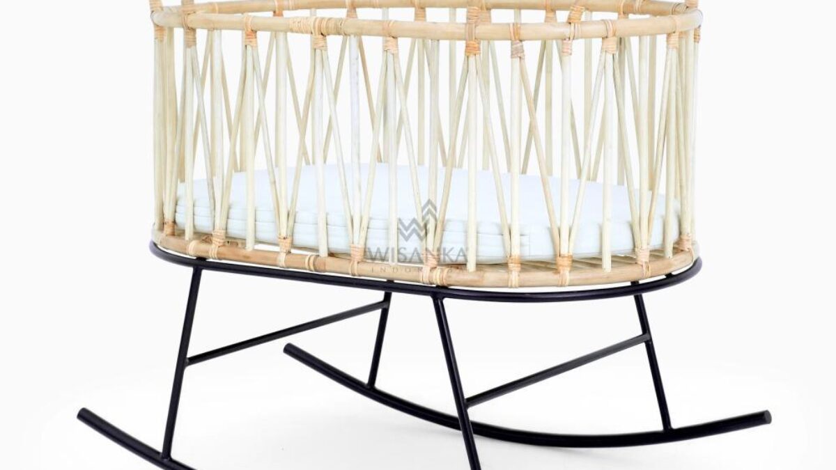 チャーリークレーン　ベビーベッド　ゆりかご　クミクリブメッシュ⭐︎ Charlie Crane KUMI Mesh Crib - Black & White – Albee Baby