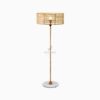 Kasya Floor Lamp - Wicker Shade Standing Lamp