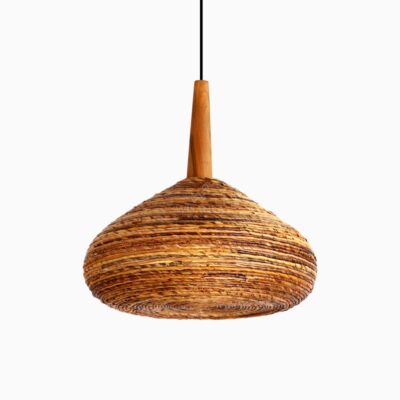 Kiru Hanging Lamp with Banana - Rattan Decor Pendant Light