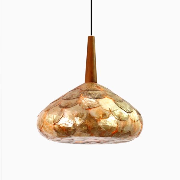 Lampe à suspension Kiru avec Capiz - Lampe à suspension décor de mer