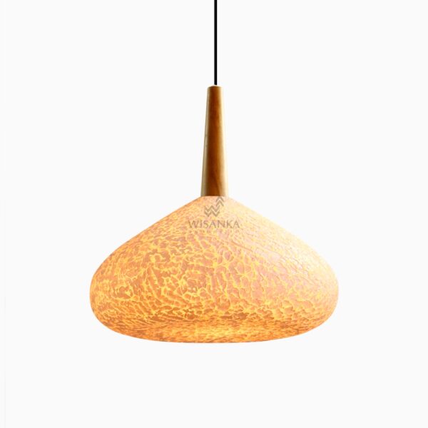 Lampe à suspension Kiru avec pâtes - Lampe à suspension en résine - sur