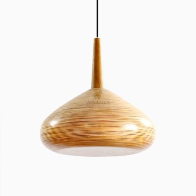 Kiru Hanging Lamp with Pitrit - Rattan Pendant Lamp - off