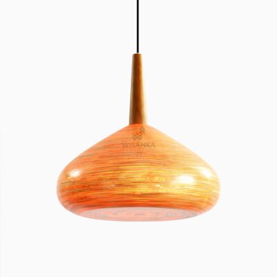 Kiru Hanging Lamp with Pitrit - Rattan Pendant Lamp - on