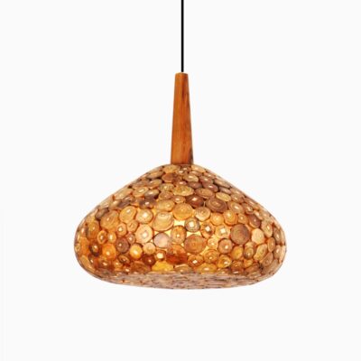 Kiru Hanging Lamp with Teak - Wooden Hanging Lamp