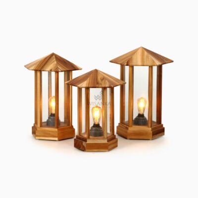 Laterne A Outdoor Lamp - Wooden Outdoor Lights
