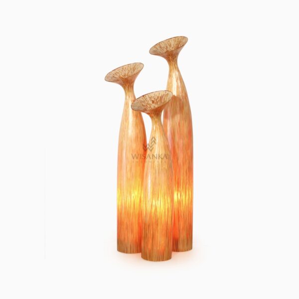 리아나 플로어 램프 - 천연 등나무 스탠딩 램프