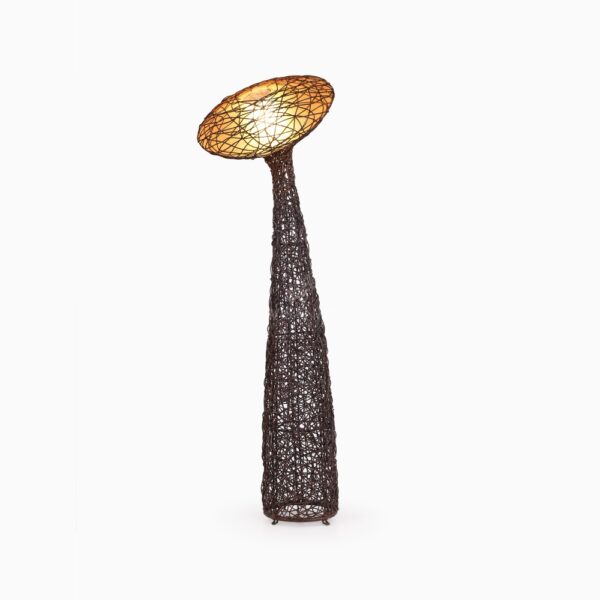 로터스 플로어 램프 - 등나무 스탠딩 램프