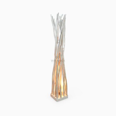 Square Teak Divider with Spot Lamp