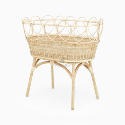 Zoey Baby Bassinet - Baby Sleep Rattan Furniture