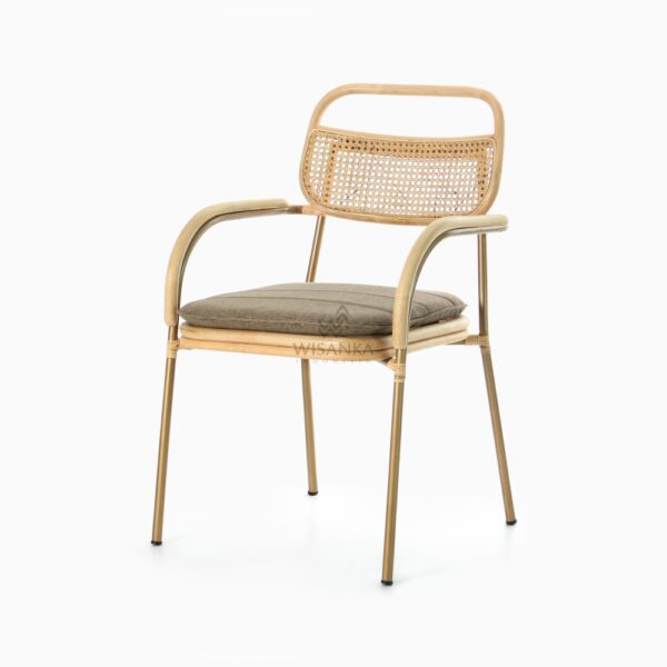 Akina Esszimmerstuhl – Stuhl aus natürlichem Rattan