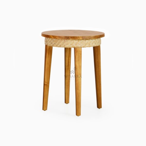 Kalila Living Side-Table - Móveis de vime de vime natural