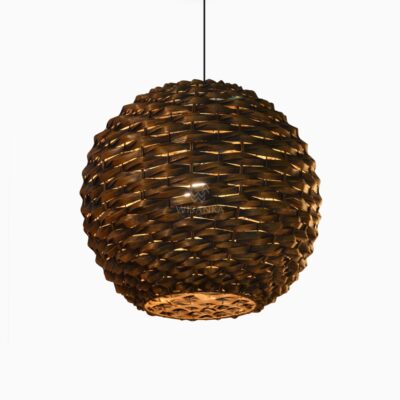 Nganyam Hanging Lamp - Circle Pendant Light