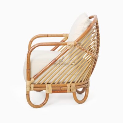 Sheila Occasional Chair - Rattan Cane Chair Furniture - side
