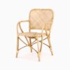 Vivi Dining Arm Chair - Natural - Rattan Dining Chair - perspective