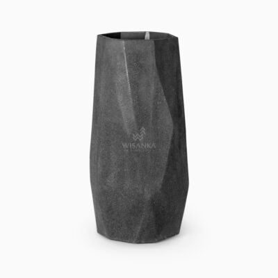 Facet Planter Lamp - Concrete