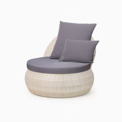 Huvan Occasional Chair - White Shell