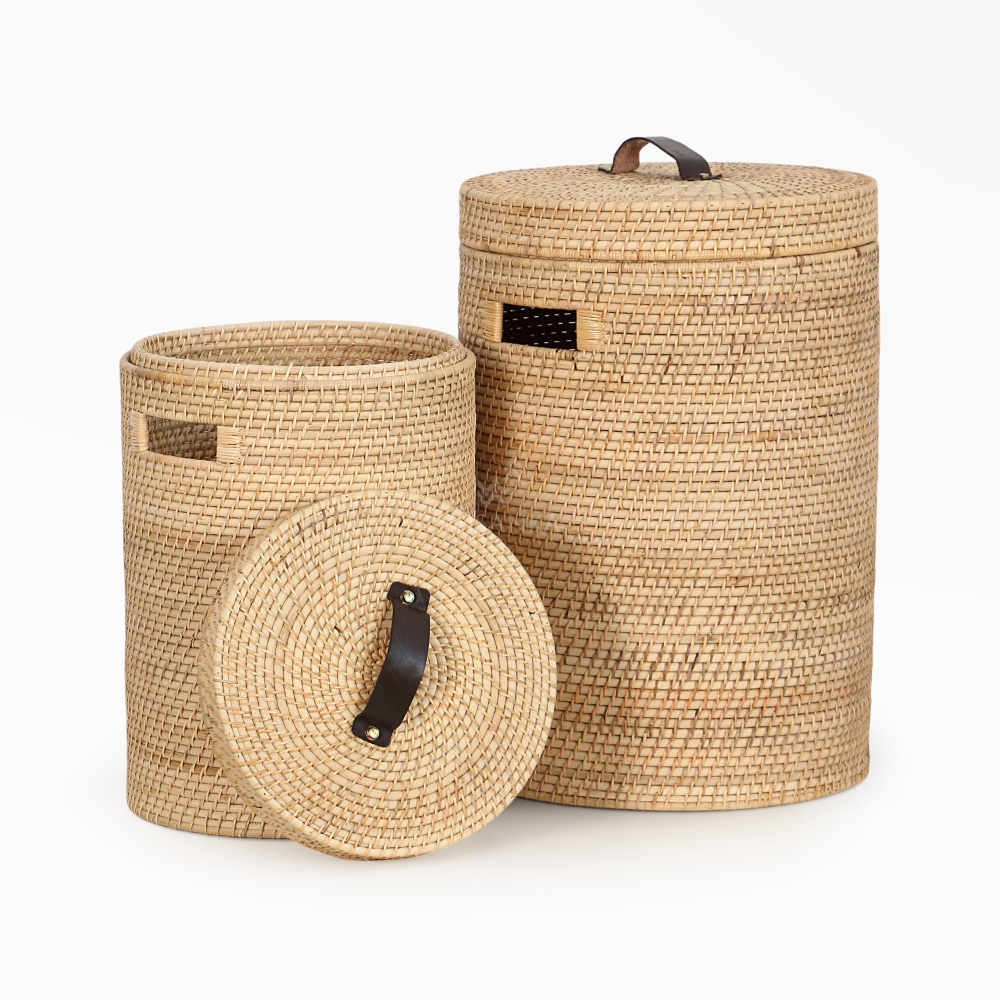 Miko Rattan Laundry Basket