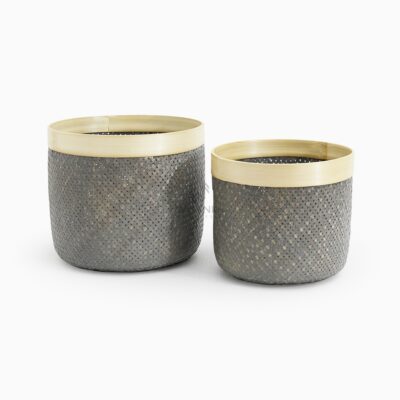 Round Japet Bolong Set of 2