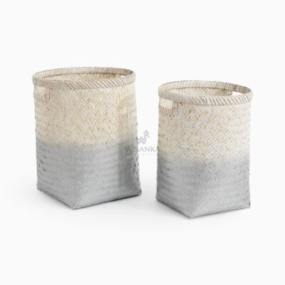 Round Loundrey Gradasi Silver Set 2
