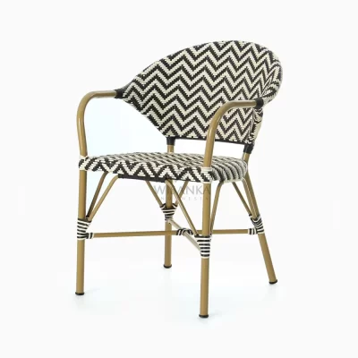 Dean Bistro Chair - Rattan French Bistro Chairs - perspective view