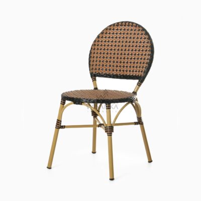 Oka Bistro Chair - Alumunium - Perspective