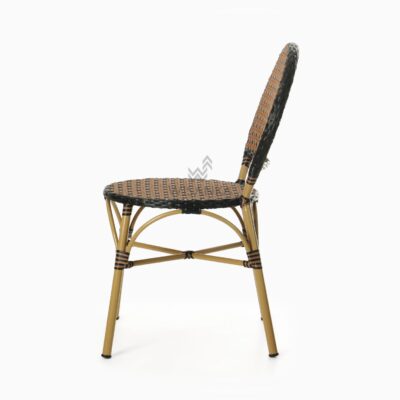 Oka Bistro Chair - Alumunium - side