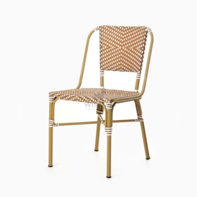 Olden Bistro Chair - Outdoor Rattan Dining Chair - perspective