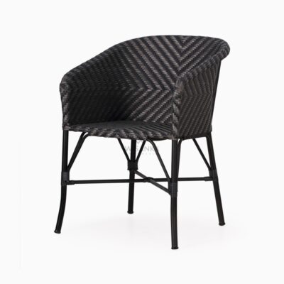 Uma Bistro Chair - Rattan Dining Arm Chair - perspective