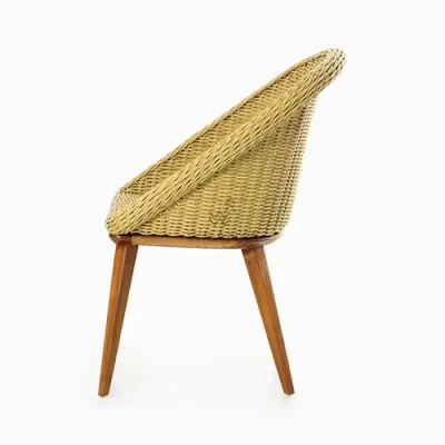 Lira Dining Chair - Barrel Back Dining Chairs - side