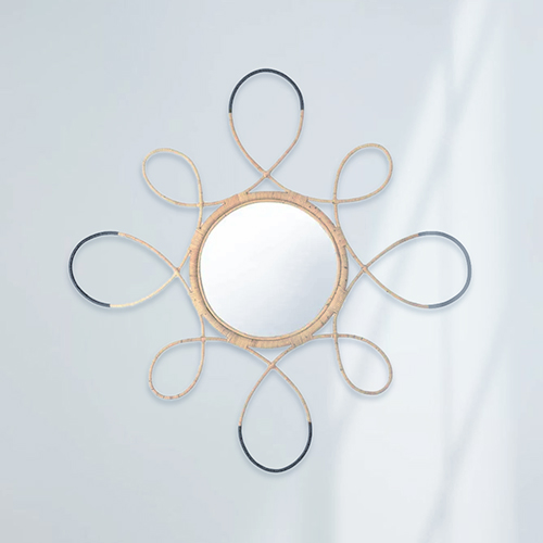 Curvy Simple Style Mirror - flatpack delivery