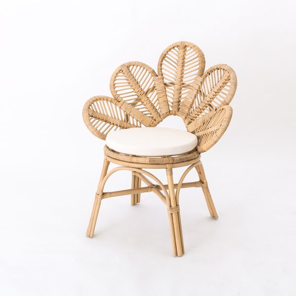 Cadeira de braço borboleta - Cadeira de vime natural