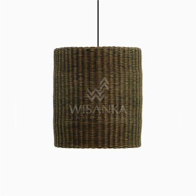 Daisy Hanging Lamp - Small - Rattan Pendant Light - Off State