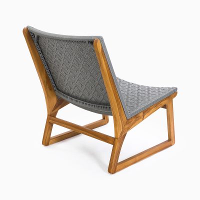 Daryl Chair - Outdoor Rattan Furniture - Rear Perspective View