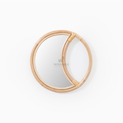 Eclipse Mirror - Natural Rattan Mirror Wall Decoration