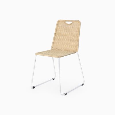 Ewan Indoor Stacking Chair - Natural Rattan Stackable Storage Chair