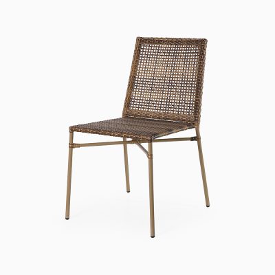 Fabian Outdoor Stacking Chair - Synthetic Rattan Stackable Chair