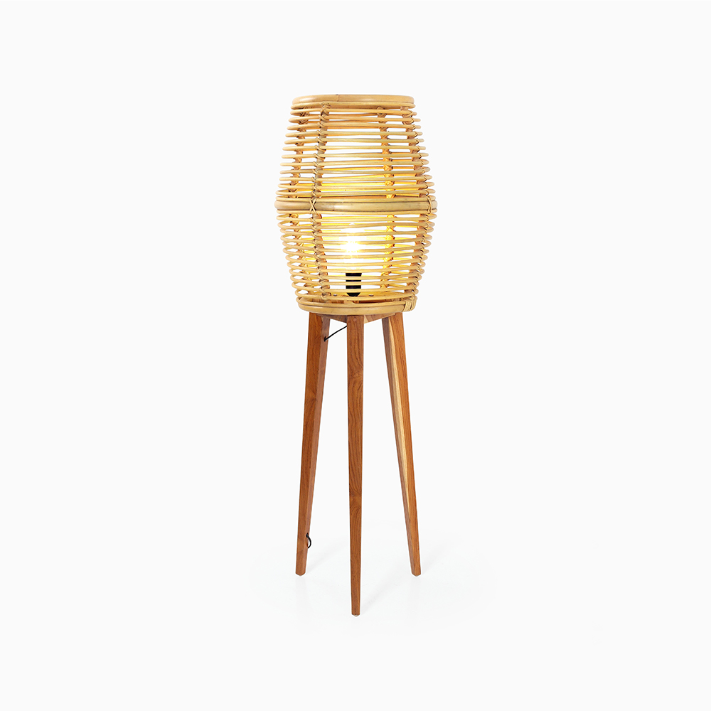 Gill Floor Lamp - Rattan Floor Lamp