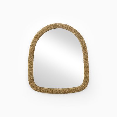 Kaia Rattan Mirror - Natural Fiber Circle Mirror Wall Decoration